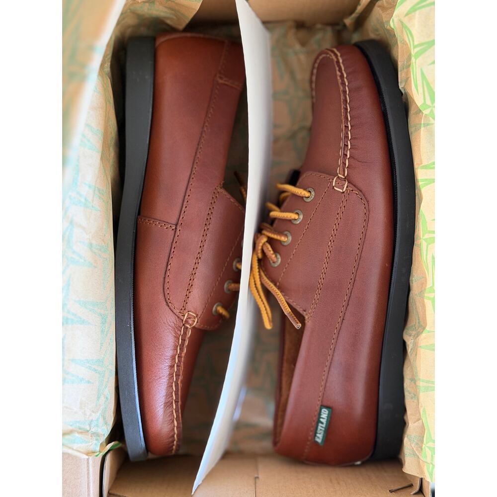 NEW! Eastland Falmouth Camp Women's Moccasins Leather Oxford Shoes US 9.5 Tan - Picture 7 of 8